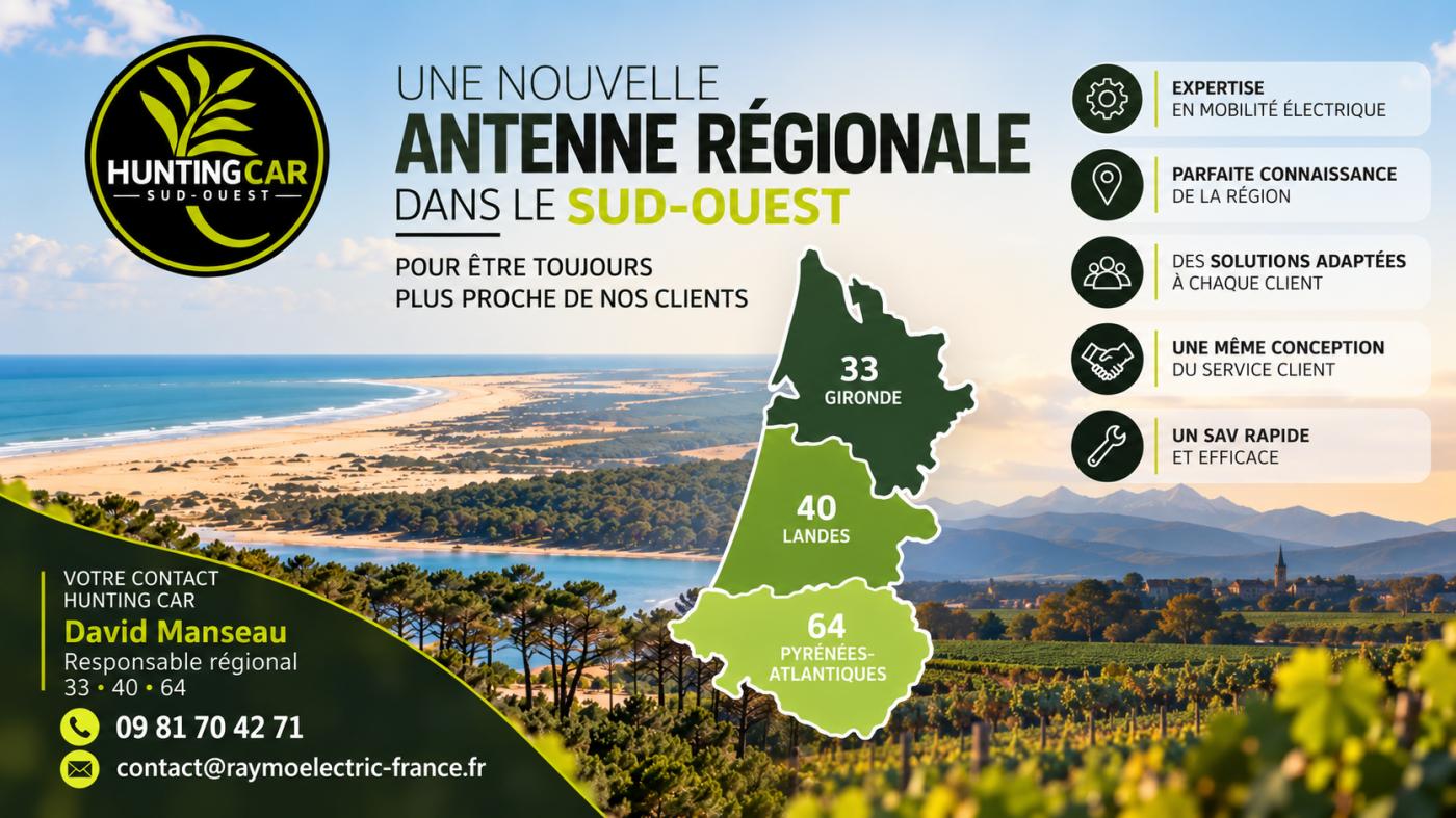 Nouvelle antenne Hunting Car Sud-Ouest – Gironde 33, Landes 40 et Pyrénées-Atlantiques 64