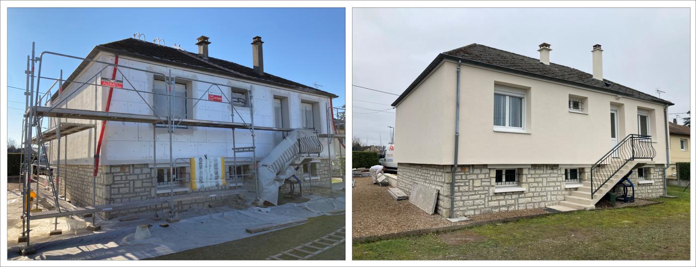 Isolation exterieure à Chalette sur Loing 